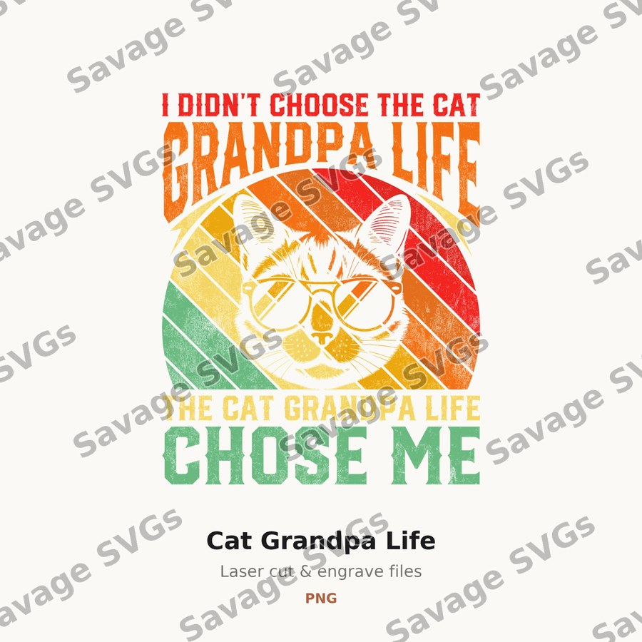 Cat Grandpa Life