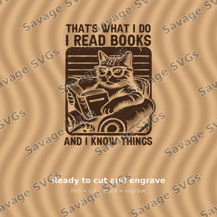 Cat Reading Book