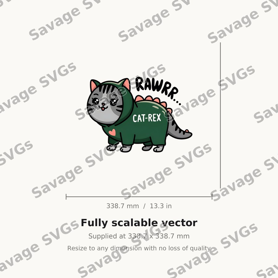 Cat Rex Costume