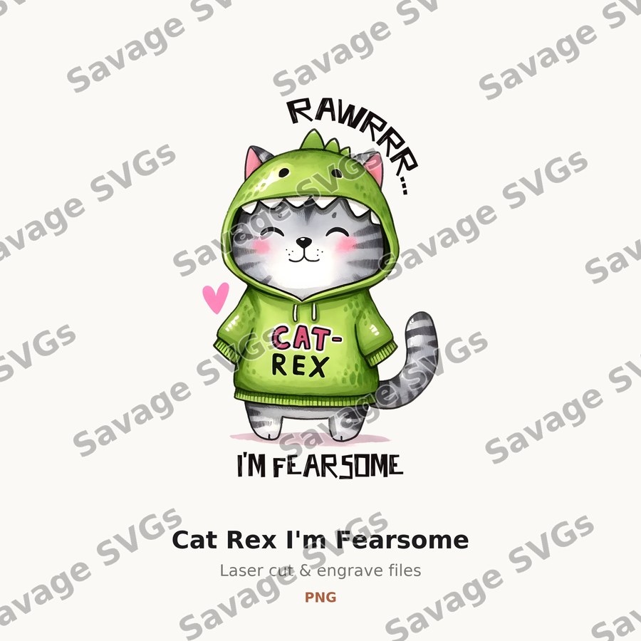 Cat Rex I'm Fearsome