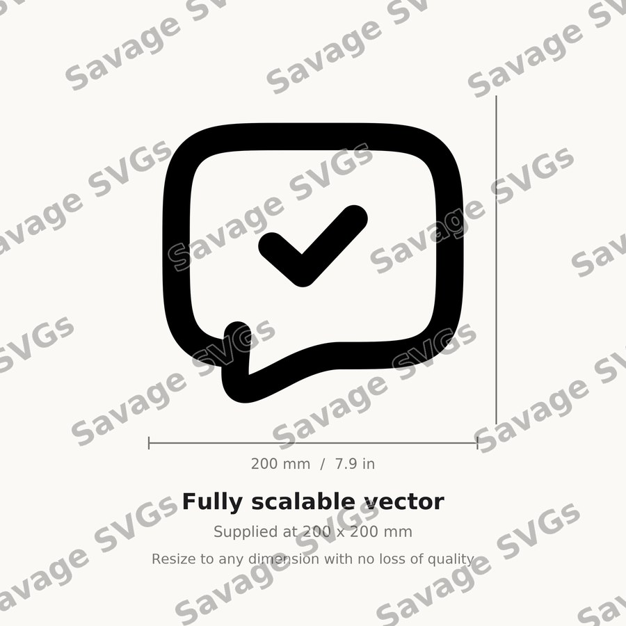 Chat Bubble Checkmark