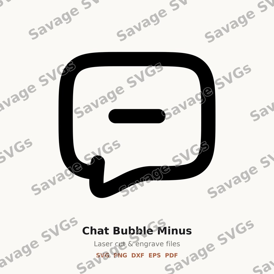 Chat Bubble Minus