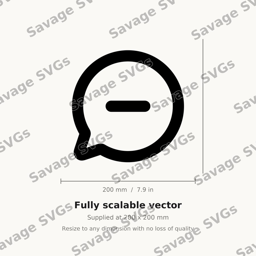 Chat Circle Remove