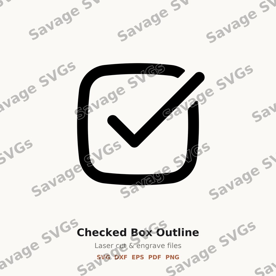 Checked Box Outline