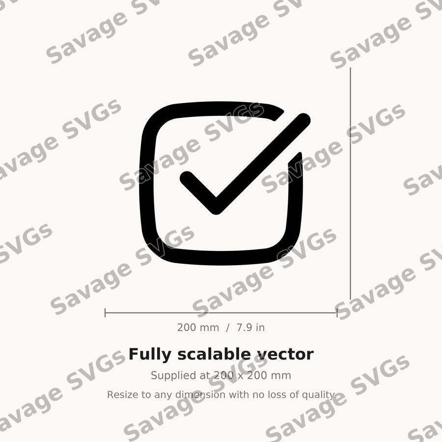 Checked Box Outline