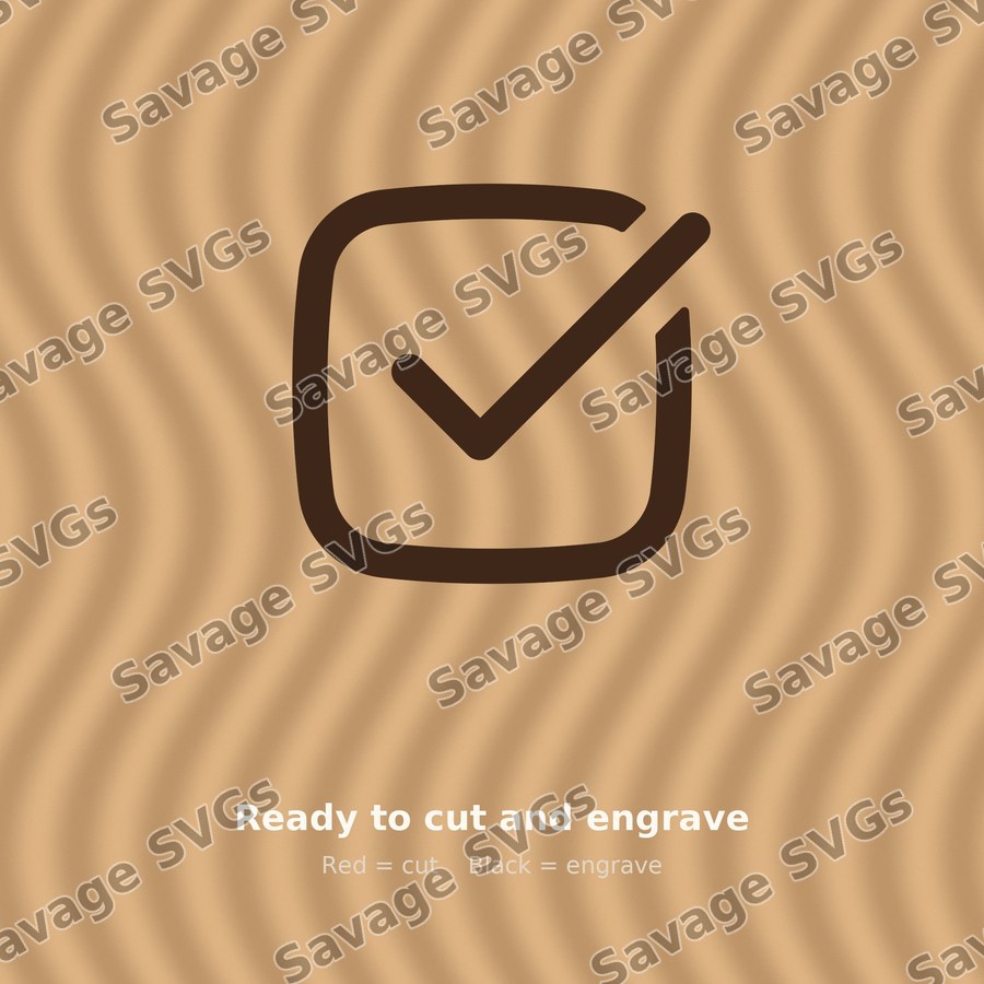 Checked Box Outline