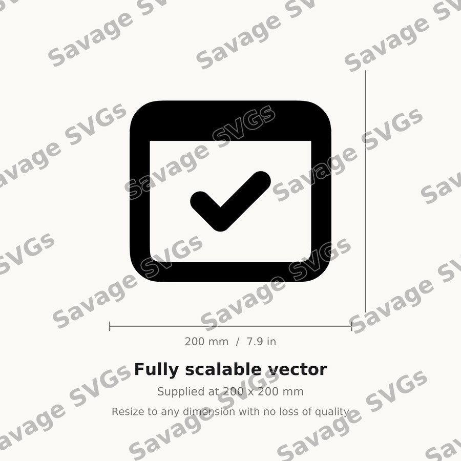 Checkmark Box Icon