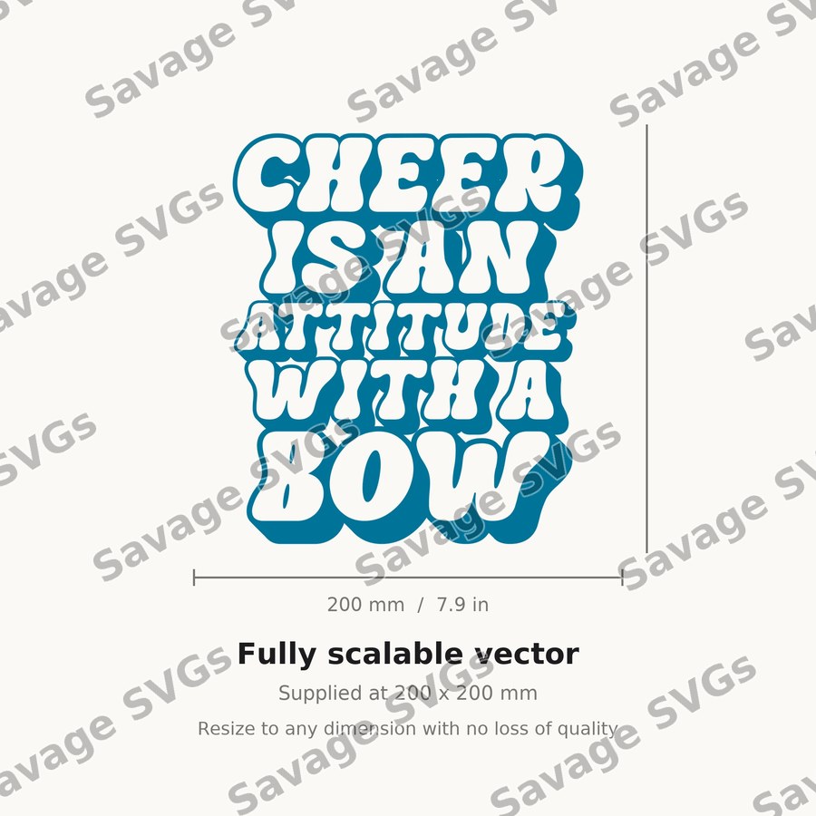 Cheer Attitude Bow
