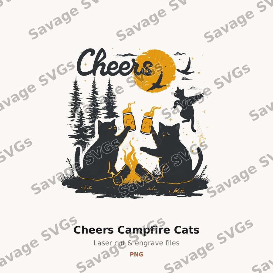 Cheers Campfire Cats