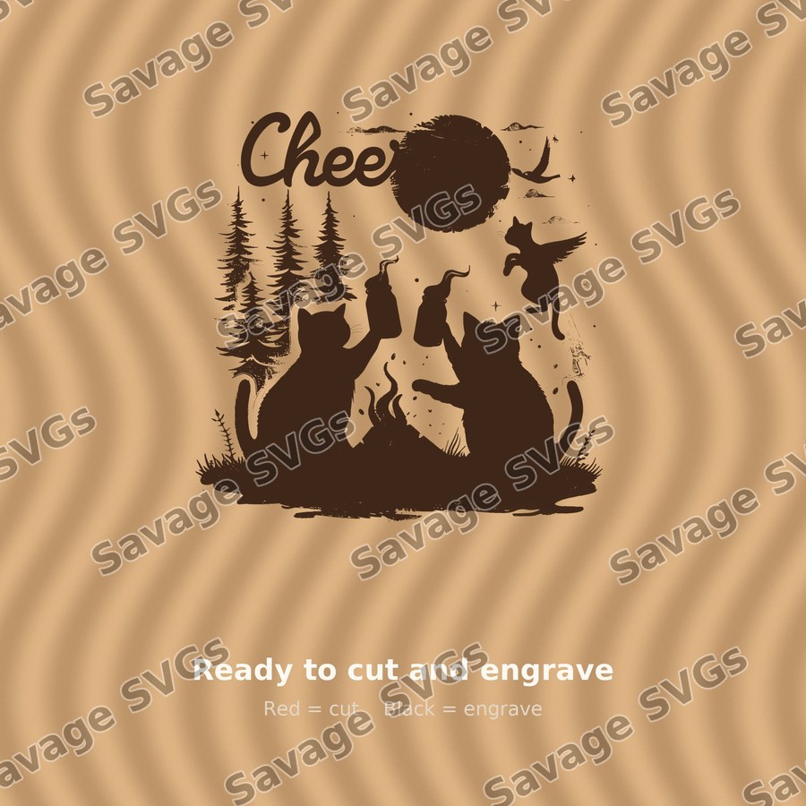 Cheers Campfire Cats