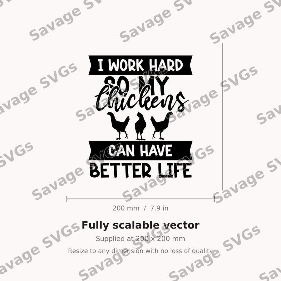Chickens Better Life Quote