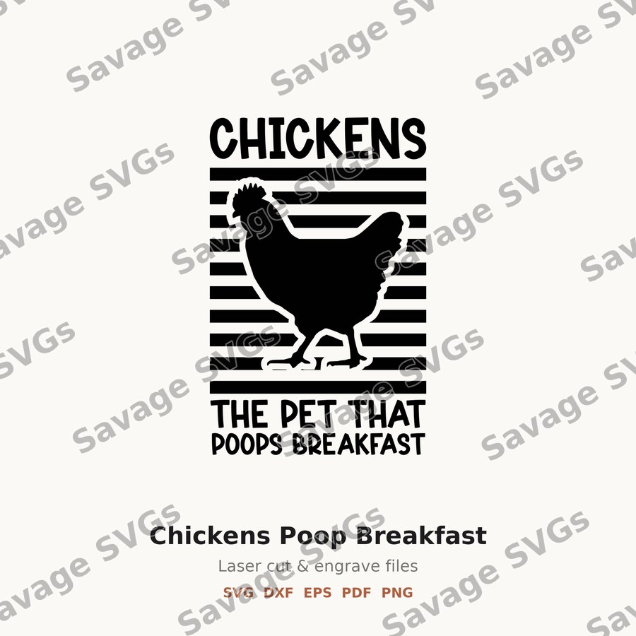 Chickens Poop Breakfast