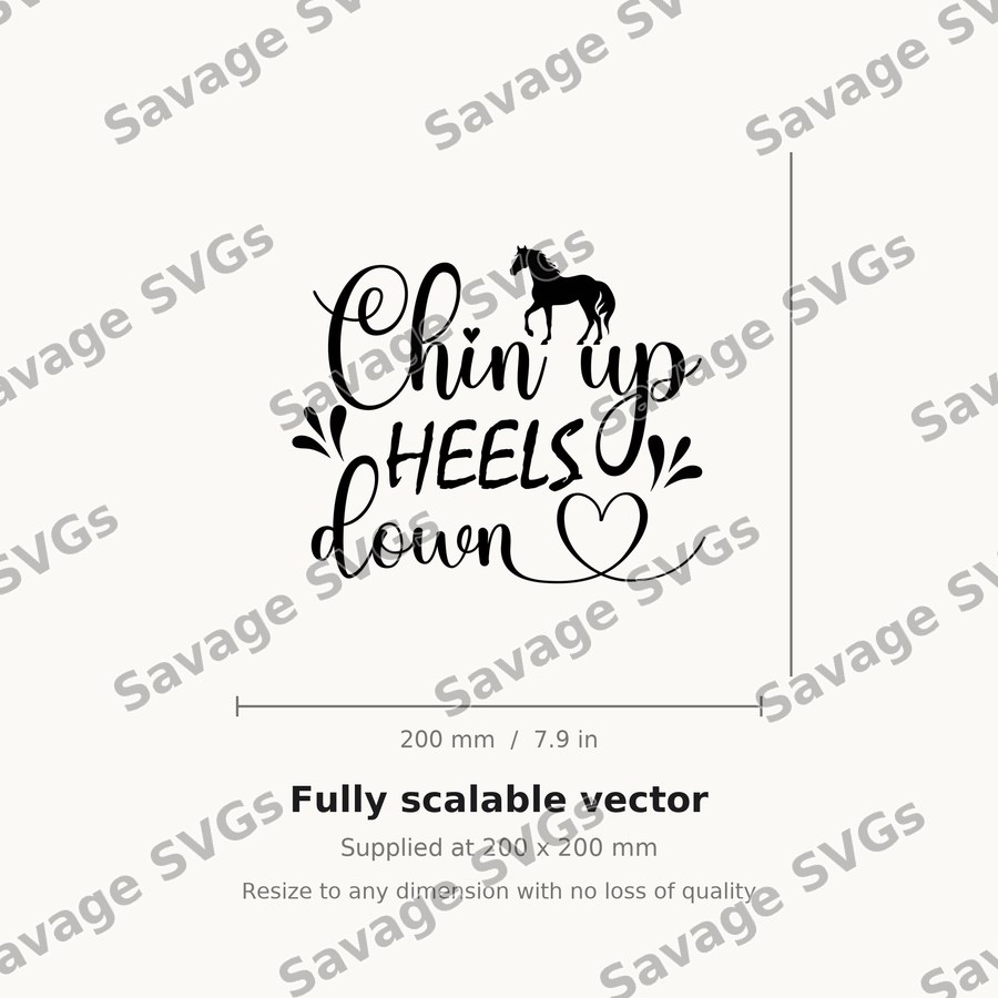 Chin Up Heels Down