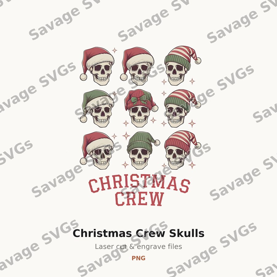 Christmas Crew Skulls