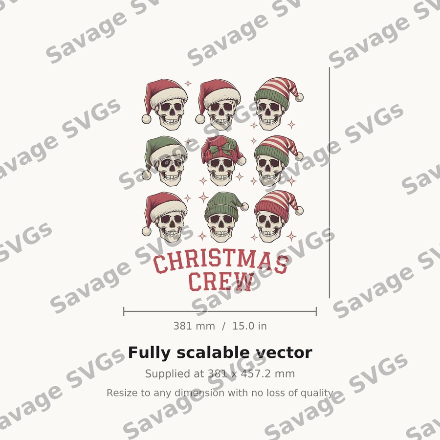 Christmas Crew Skulls