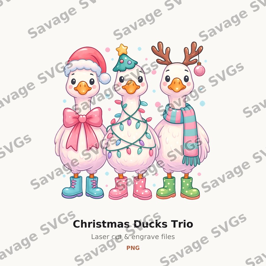 Christmas Ducks Trio