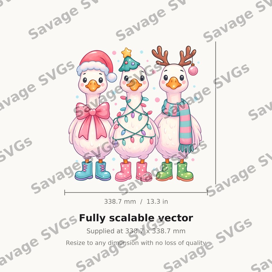 Christmas Ducks Trio