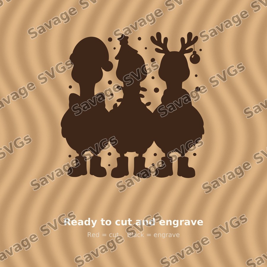 Christmas Ducks Trio