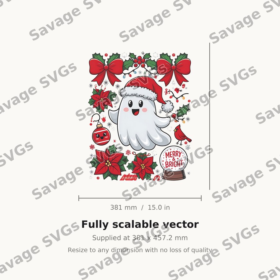 Christmas Ghost Collage