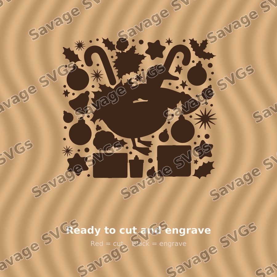 Christmas Goose Clipart Set