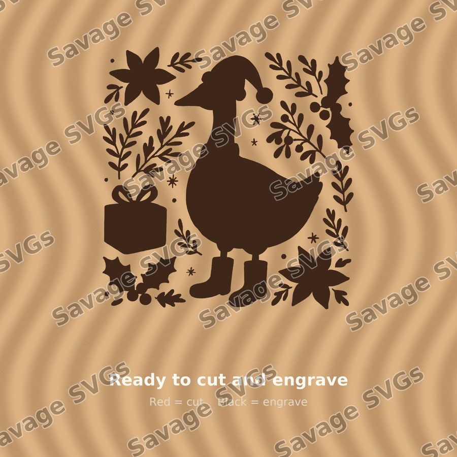 Christmas Goose In Sweater