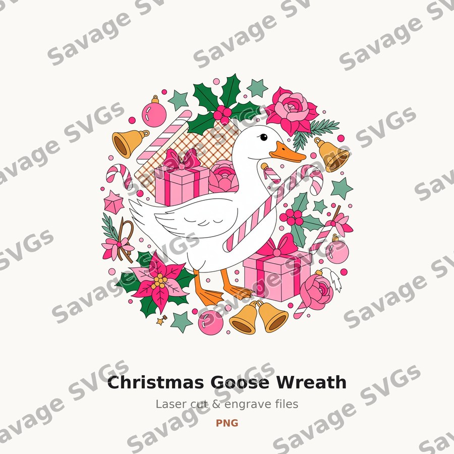 Christmas Goose Wreath