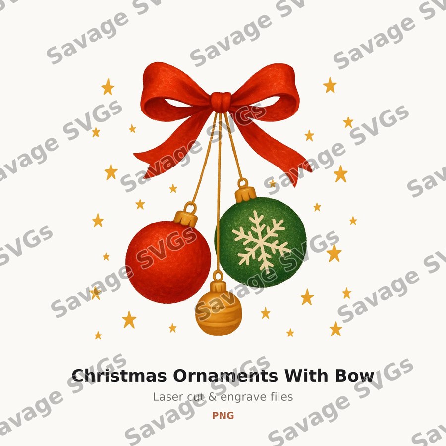 Christmas Ornaments With Bow