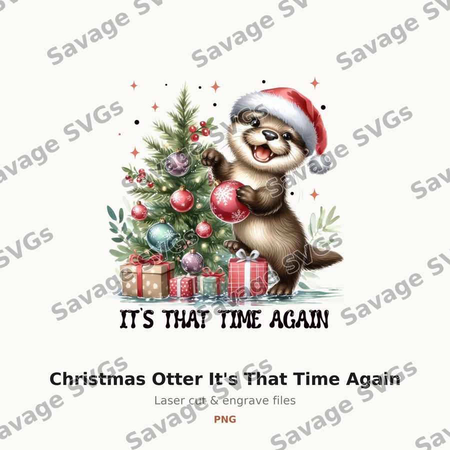 Christmas Otter It's That Time Again