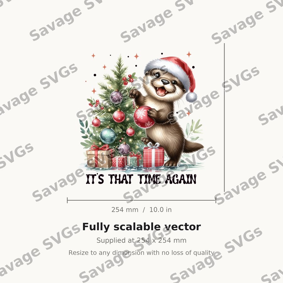 Christmas Otter It's That Time Again