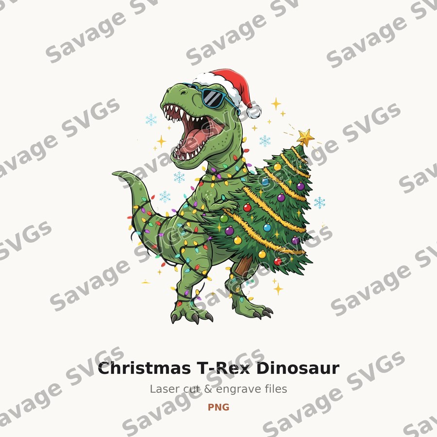 Christmas T-Rex Dinosaur