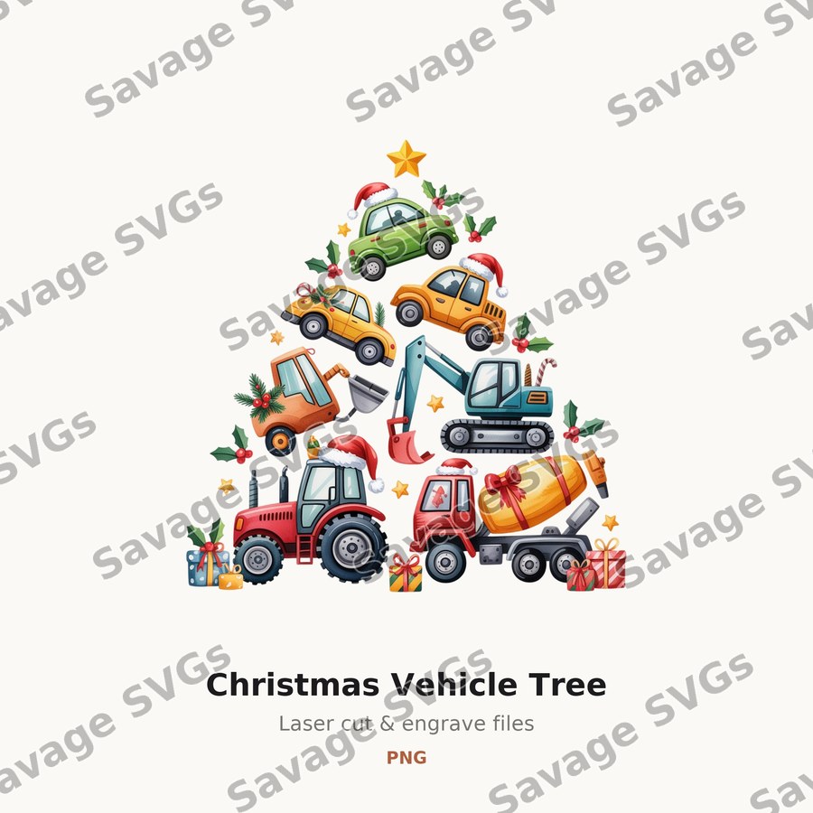 Christmas Vehicle Tree