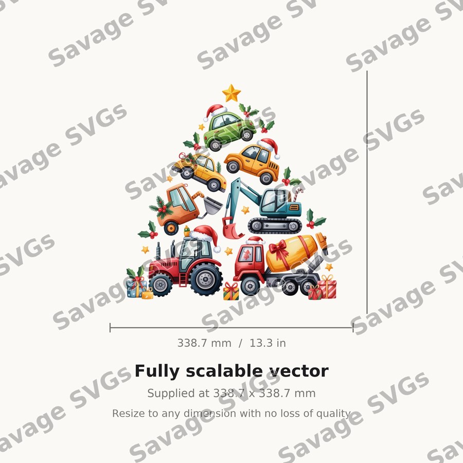Christmas Vehicle Tree
