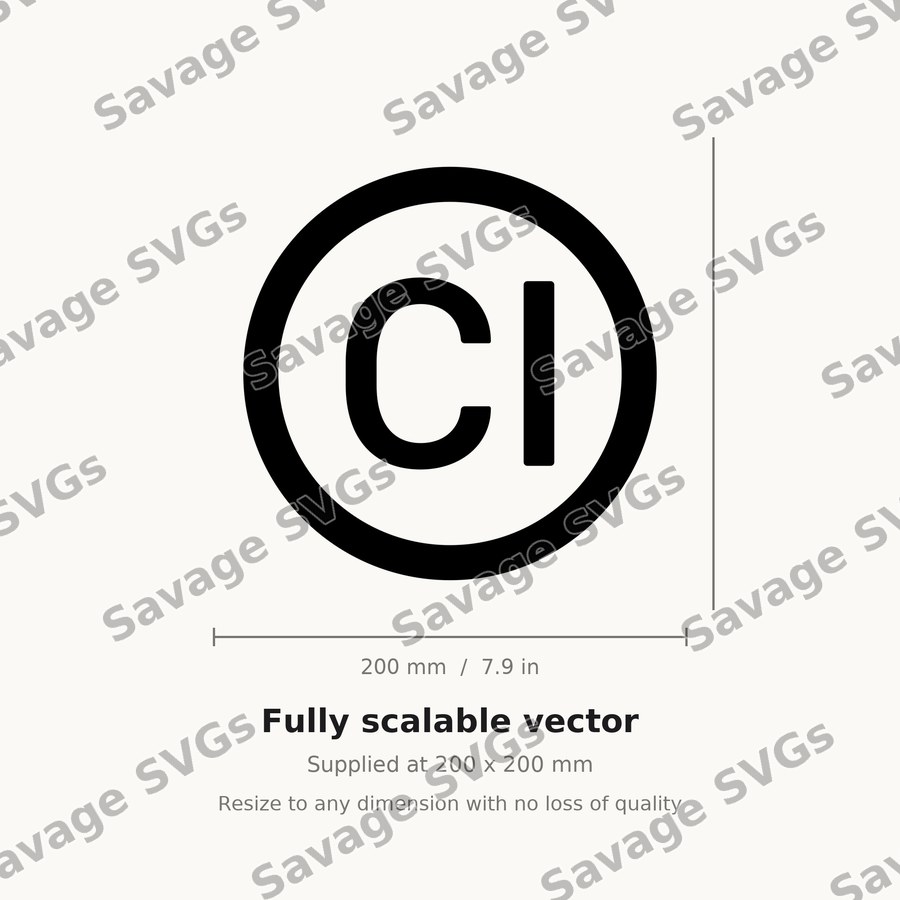 CI Circle Monogram
