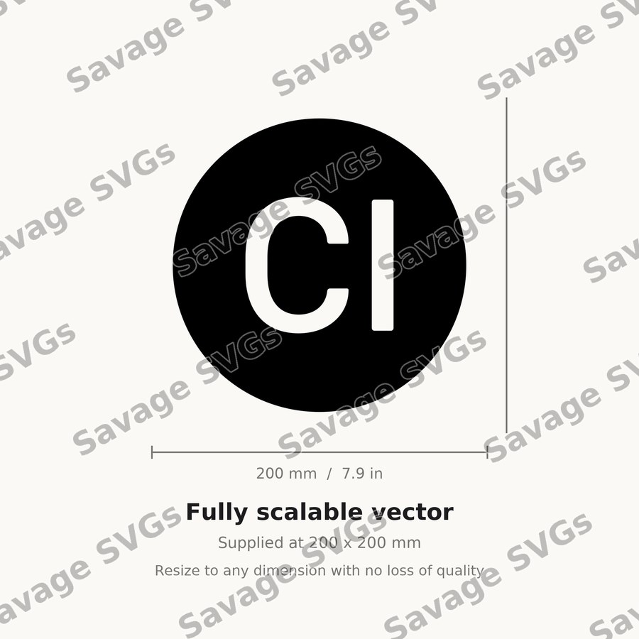 Ci Letter Badge
