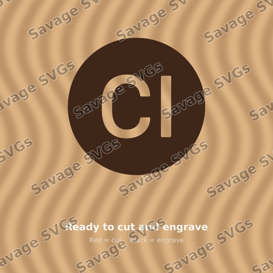 Ci Letter Badge