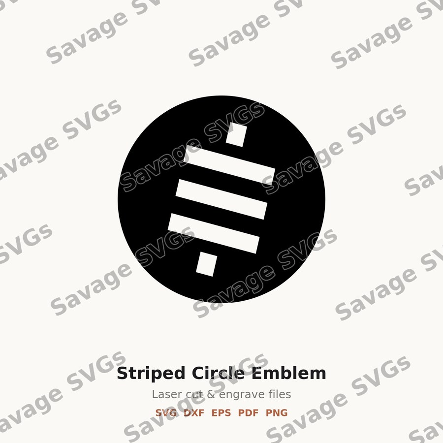Striped Circle Emblem