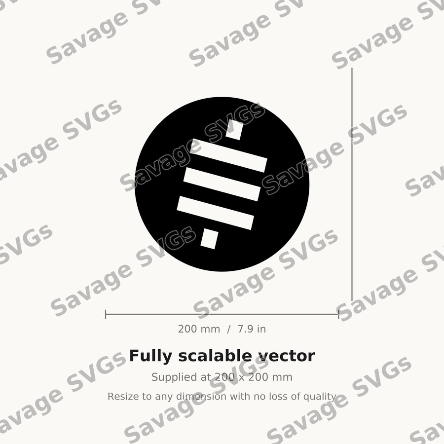 Striped Circle Emblem