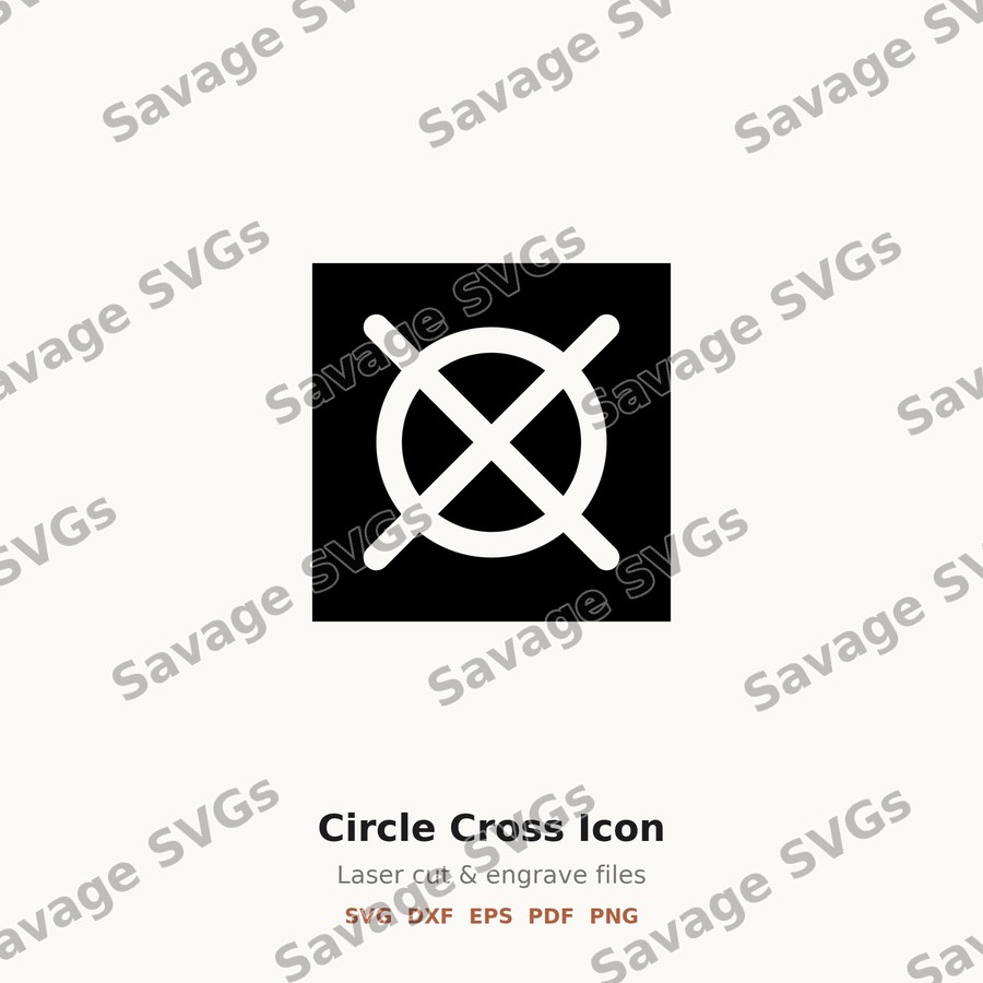 Circle Cross Symbol