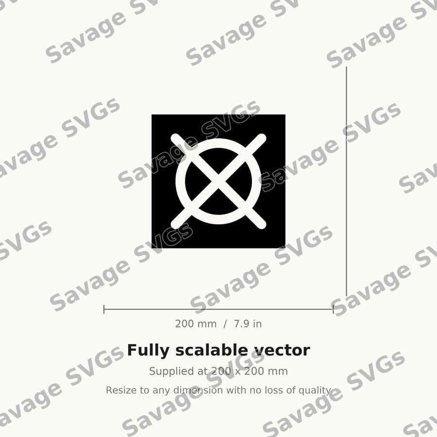 Circle Cross Symbol