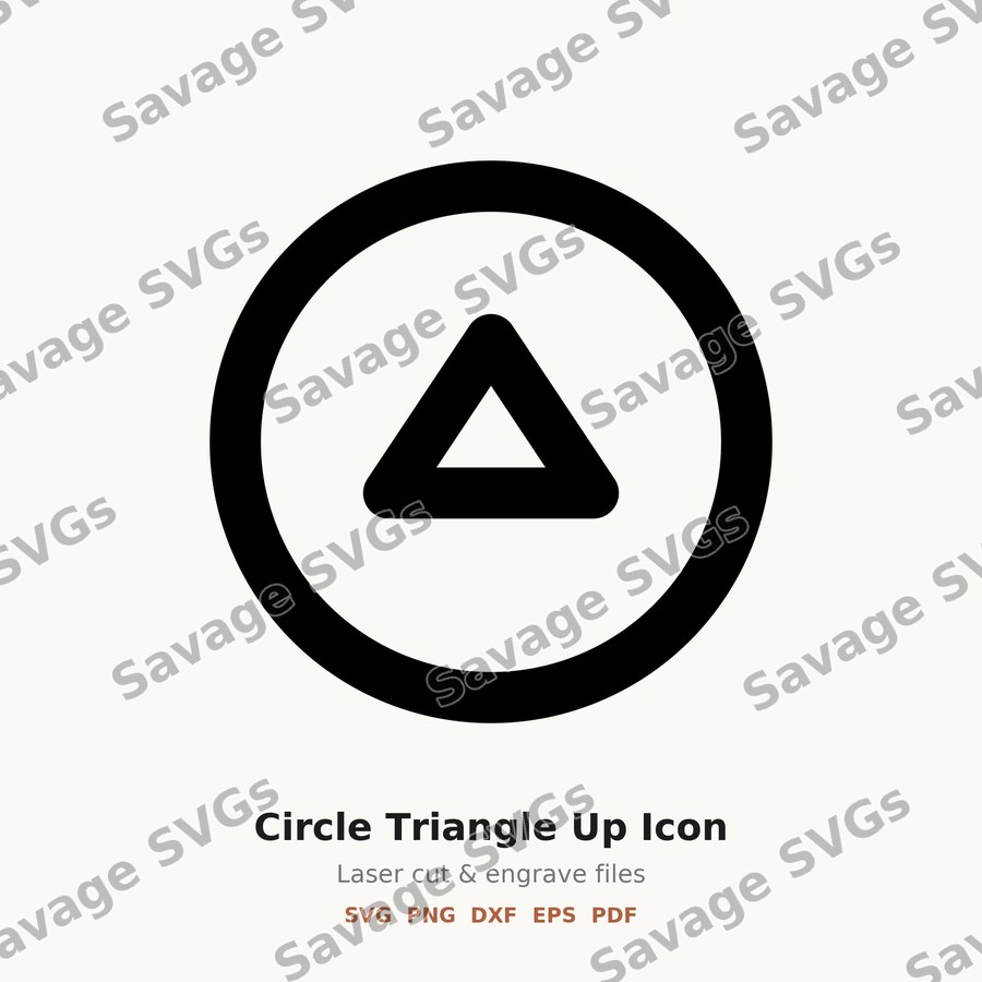 Circle Triangle Up Icon