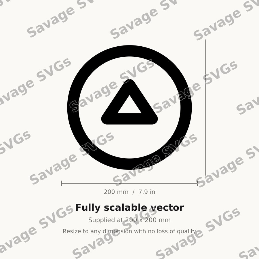 Circle Triangle Up Icon