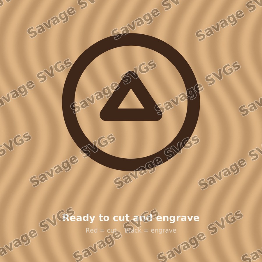 Circle Triangle Up Icon