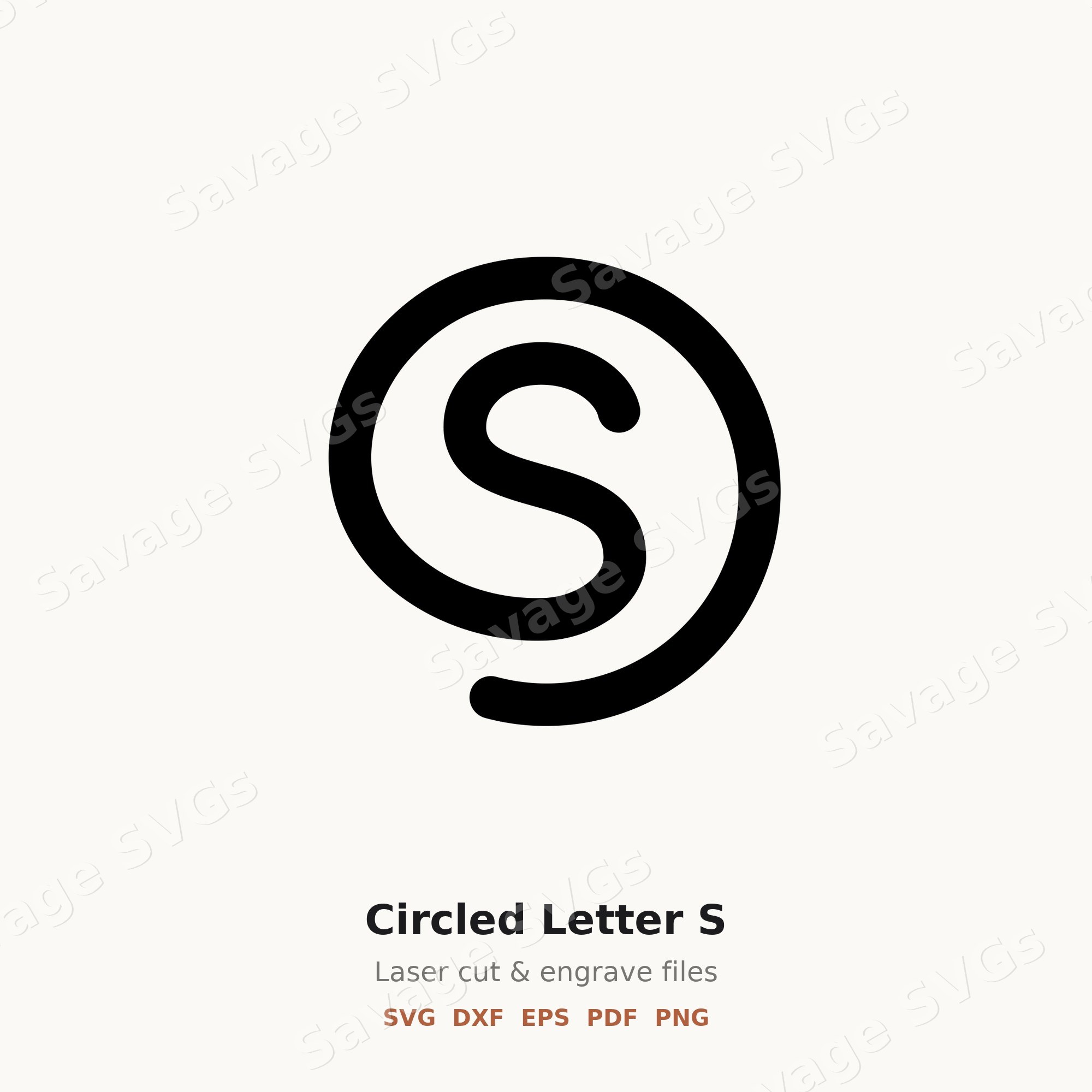 Circled Letter S