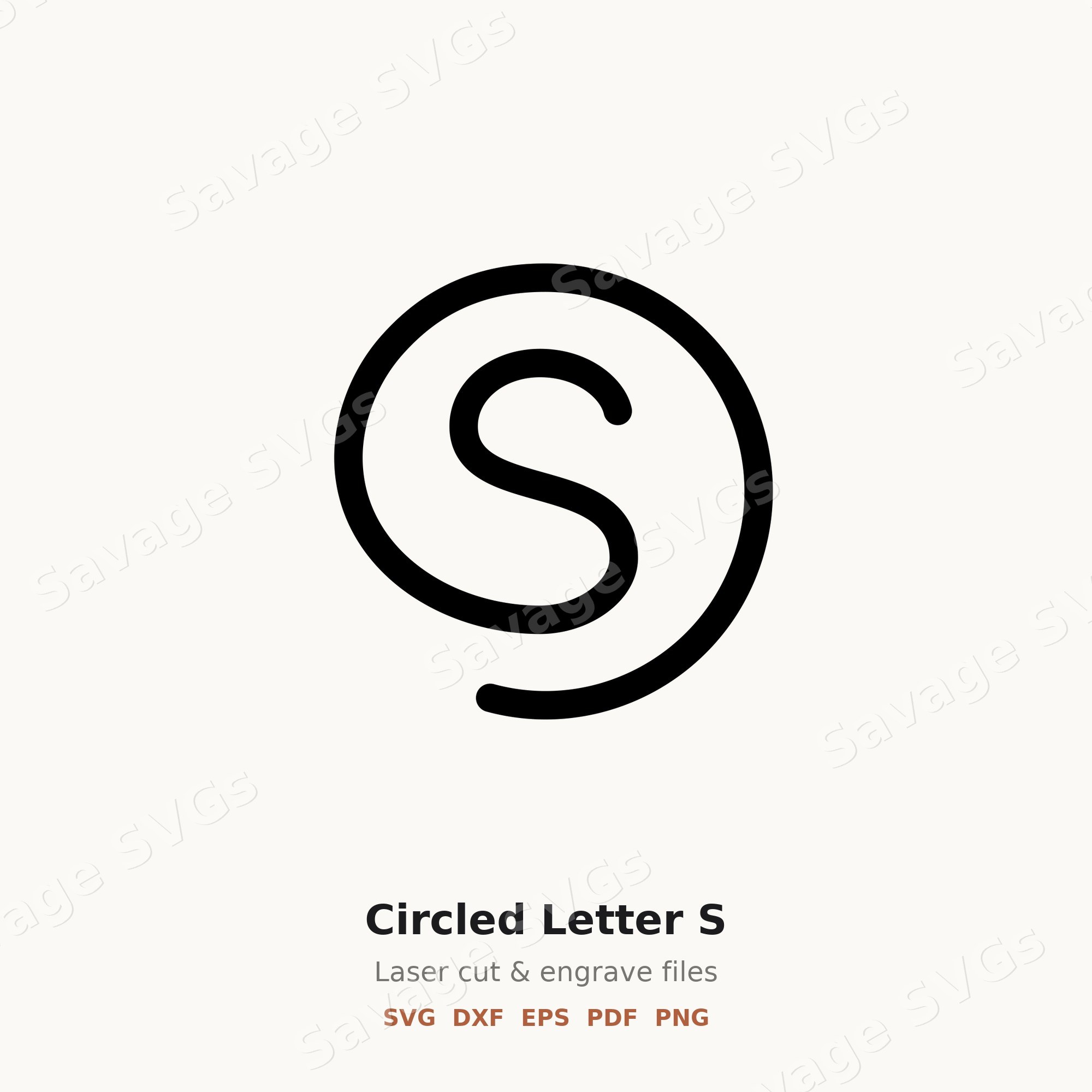 Circled Letter S
