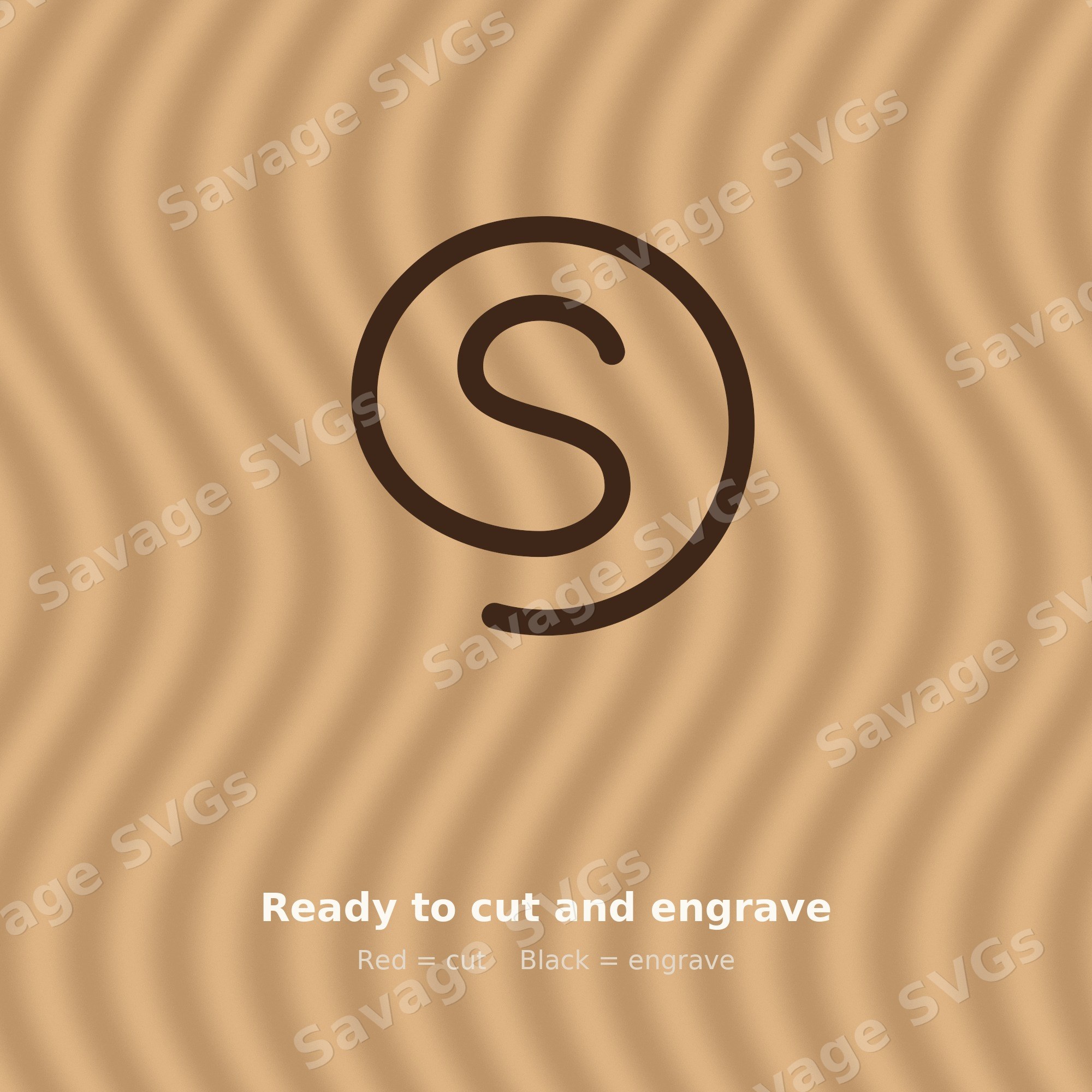 Circled Letter S