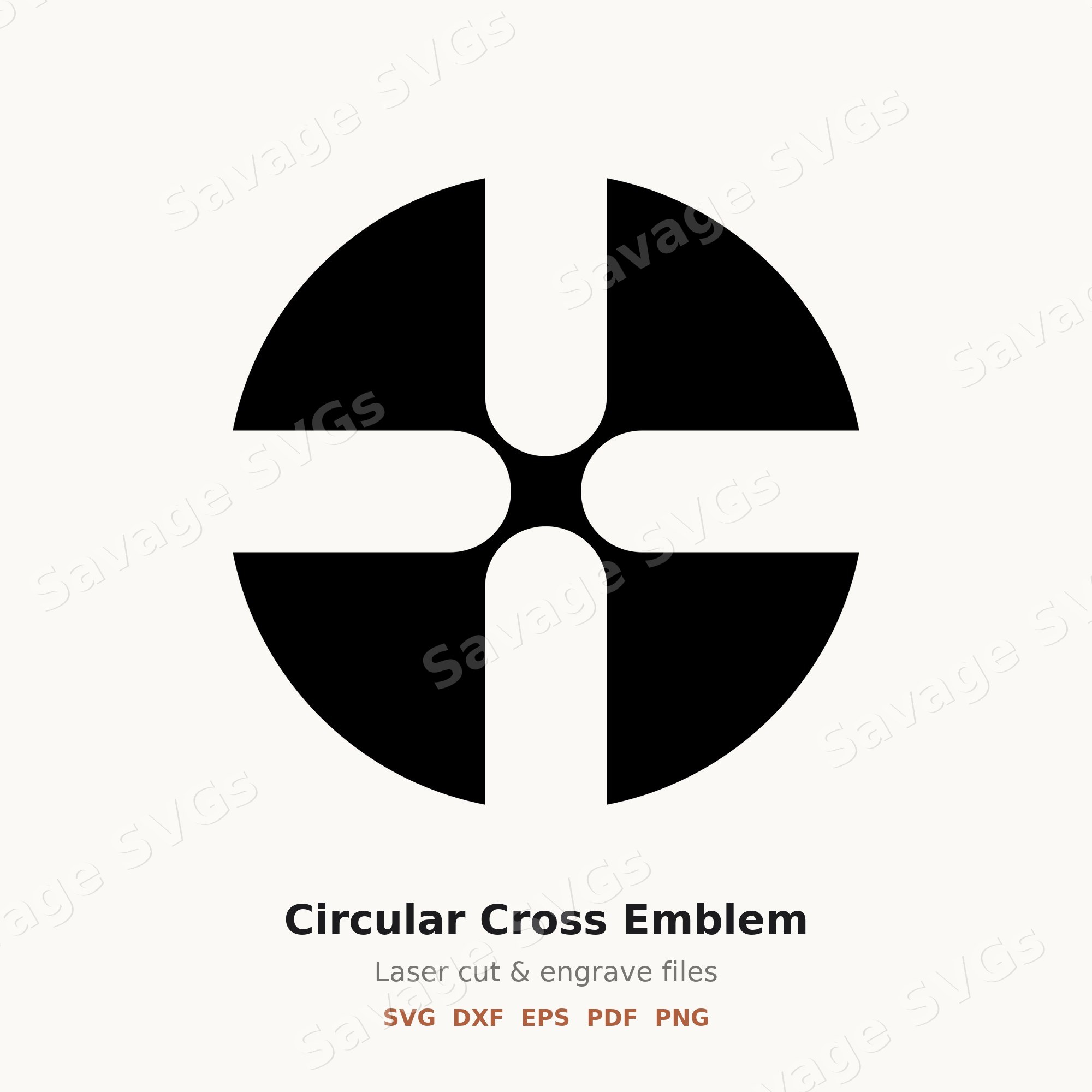 Circular Cross Emblem