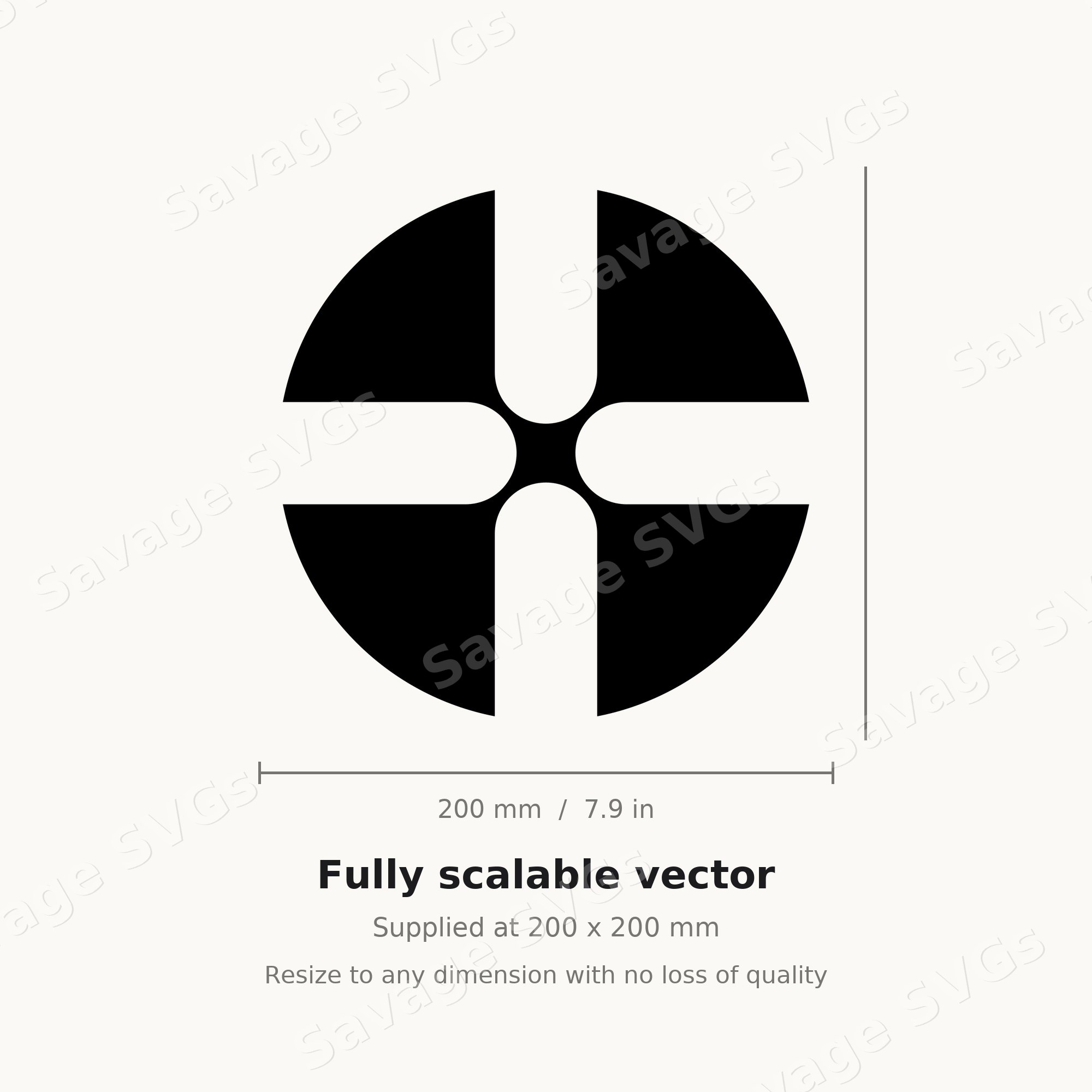 Circular Cross Emblem