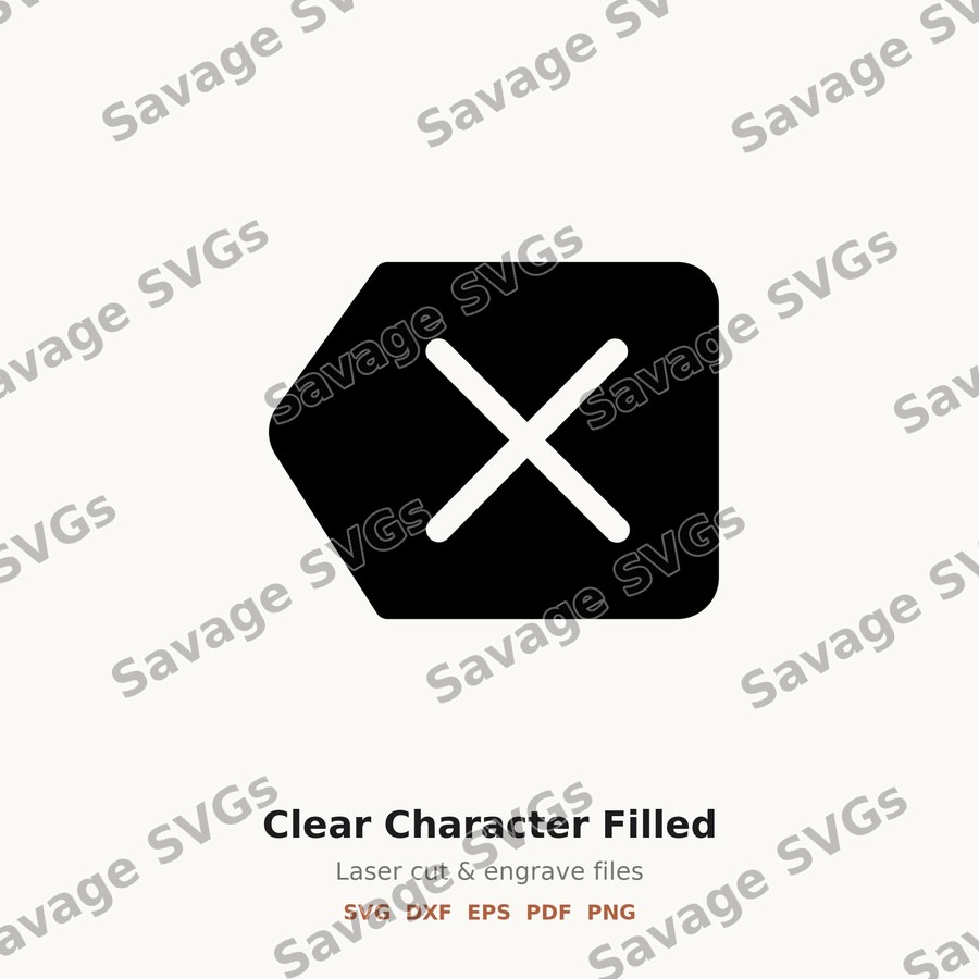 Clear Character Filled