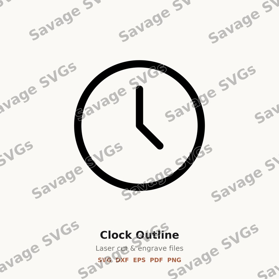 Clock Outline