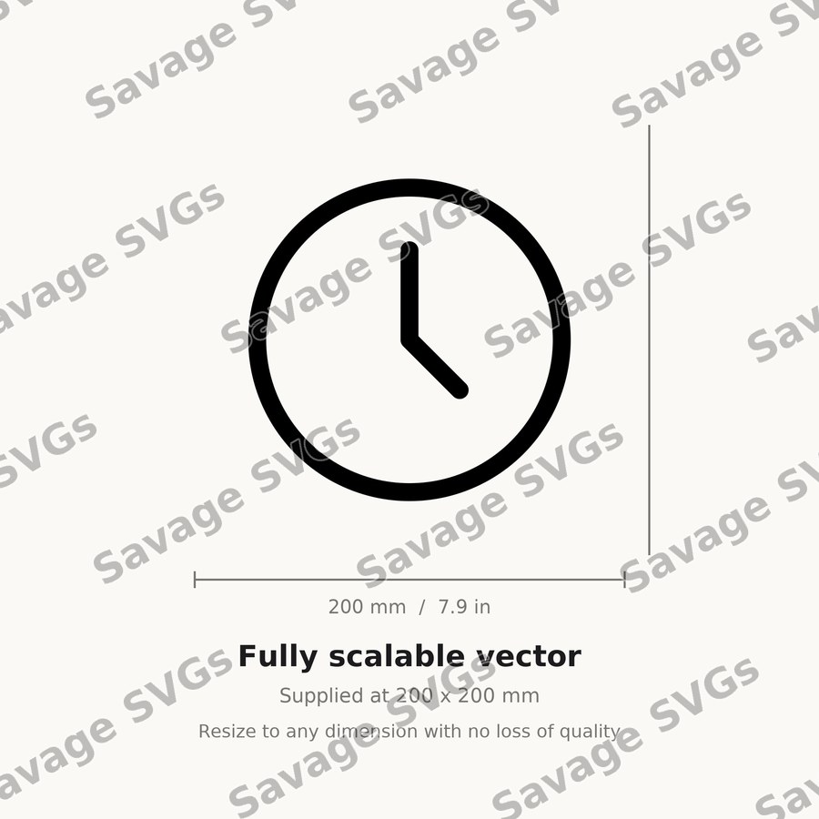 Clock Outline